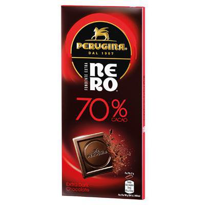 PERUGINA NERO TAVOLETTA CACAO70% GR.85