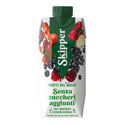 SKIPPER SUCCO FRUTTI DI BOSCOSENZA ZUCCHERI ML330