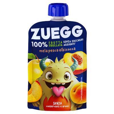 ZUEGG POUCH FRUTTI MEDITERRANEI MELA PESCA ALBICOCCA GR.90