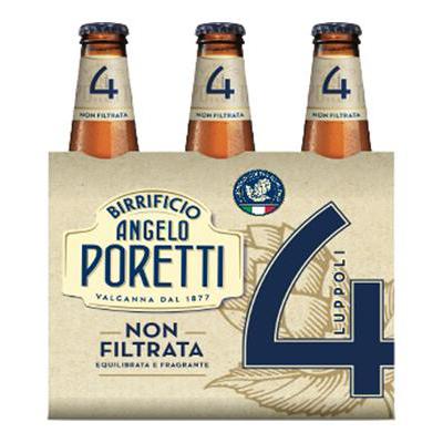 BIRRA PORETTI 4 NON FILTRATA 5 CL.33 X3