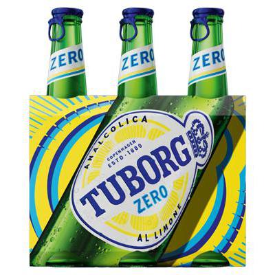 BIRRA TUBORG ZERO LEMON CL.33X3