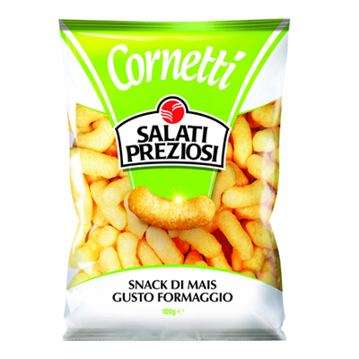 SALATI PREZIOSI CORNETTI GR.100 SNACK AL FORMAGGIO