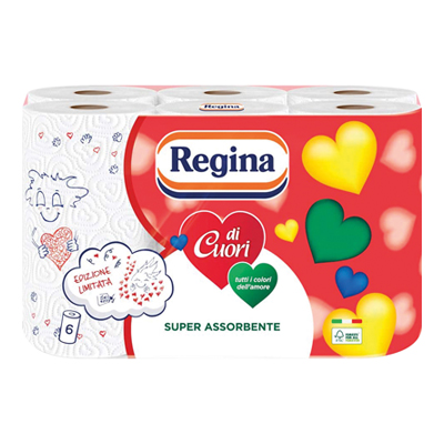 REGINA DI CUORI ASCIUGATUTTO X6 ROTOLI