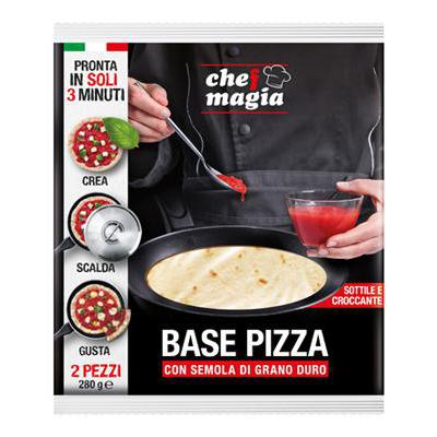 C.R.M.BASE PIZZA CHEF MAGIA GR.280 2PZ GRANO DURO
