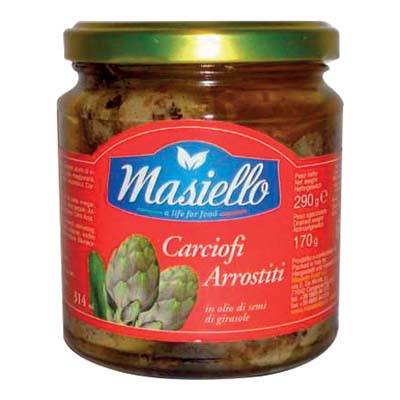 MASIELLO CARCIOFI ARROSTITI INOLIO DI SEMI DI GIRASOLE G.28