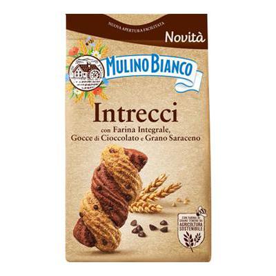 MULINO BIANCO INTRECCI INTEGRALI E GOCCE CIOCCOLATO GR.300