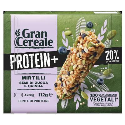 GRANCEREALE BARRETTE PROTEIN+MIRTILLI/ZUCCA/QUINOA GR.112
