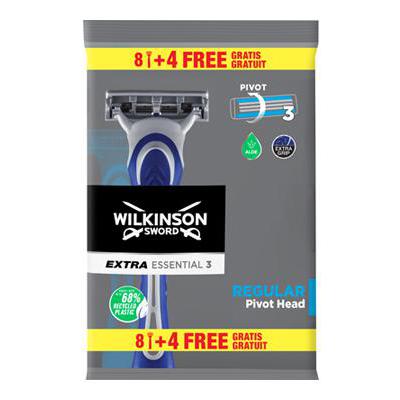 WILKINSON EXTRA ESSENTIAL 3 X8+4 REGULAR