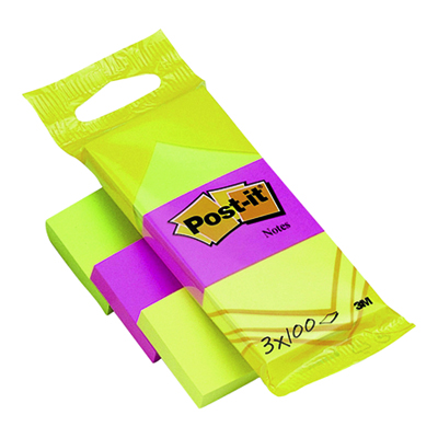 POST-IT MINI NEON 3X100 FG. H2