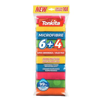 TONKITA PANNO MULTIUSO MICROFIBRA 6+4 PZ