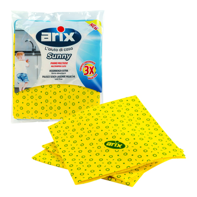 ARIX PANNO MULTIUSO GIALLO SUNNY X3 CON ANTIBATTER