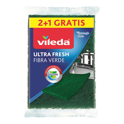 VILEDA SPUGNA ABRASIVA 2+1 FLAT SCOURER