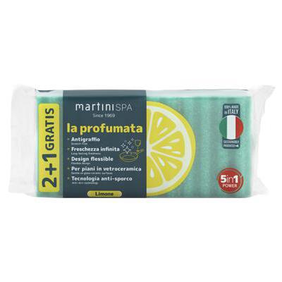 MARTINI SPUGNA ONDULATA PROFUMO LIMONE