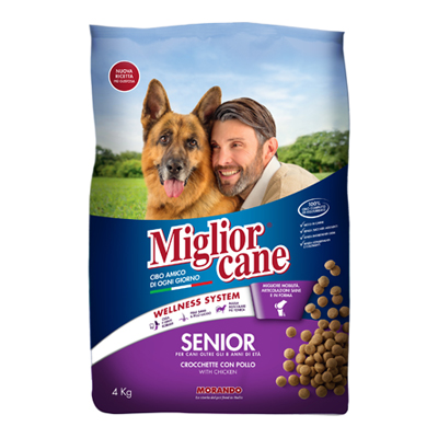 MIGLIOR CANE CROCCHETTE SENIORPOLLO KG.4