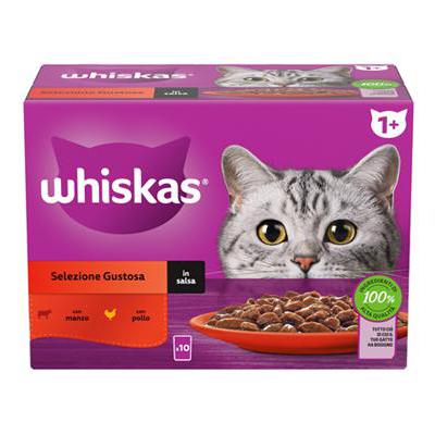 WHISKAS SELEZIONE GUSTOSA POUCH MPK GR.85X10