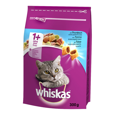 WHISKAS CROCCANTINI GR.300 TONNO    ADULT1 GATTO