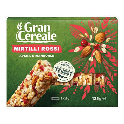 GRANCEREALE BARRETTE MANDORLEMIRTILLI GR.125