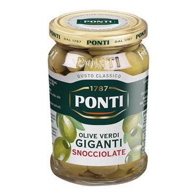 PONTI OLIVE VERDI GIGANTI SNOCCIOLATE GR.290