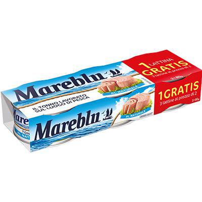 MAREBLU TONNO NATURALE GR.80X2+1