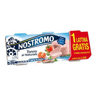 NOSTROMO TONNO NATURALE GR.70X2+1