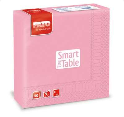 FATO TOVAGLIOLI CARTA ROSA CM.33X33X50 2VELI