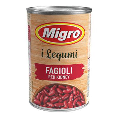 MIGRO FAGIOLI RED KIDNEY GR.400 LATTA