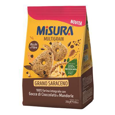 MISURA BISCOTTI GOCCE CICCOLATO/MANDORLE AL GRANO SARACENO M