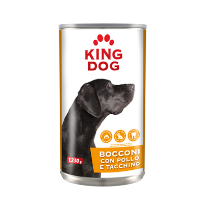 KING DOG BOCCONI POLLO/TACCHINO GR.1230 LATTINA