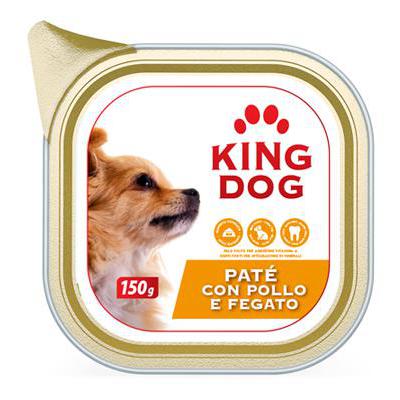 KING DOG PATE'POLLO/FEGATO GR.150 VASCHETTA