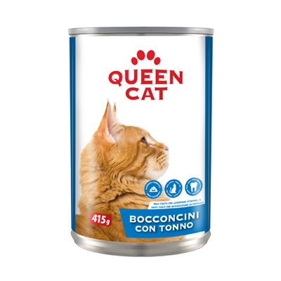 QUEEN CAT BOCCONCINI TONNO LATTINA GR.415