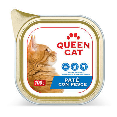 QUEEN CAT PATE'PESCE GR.100VASCHETTA