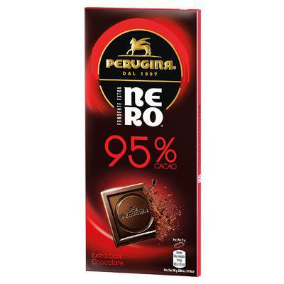 PERUGINA NERO FONDENTE TAVOLETTA 95% GR.85