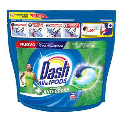 DASH PODS X 43 ANTI-ORDORE TUTTO IN 1