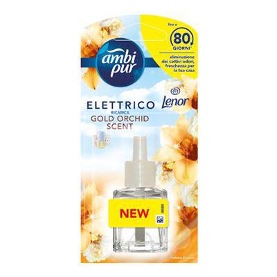 AMBI PUR ELETTRICO RICARICA ORO/FIORI ML.20