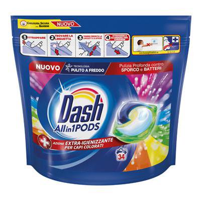 DASH PODS X 34 IGIENE & COLORATI TUTTO IN 1