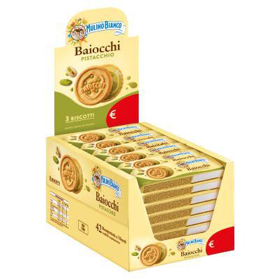 MULINO BIANCO BAIOCCHI PISTACCHIO MONOPORZIONE X 3 PZ GR.28