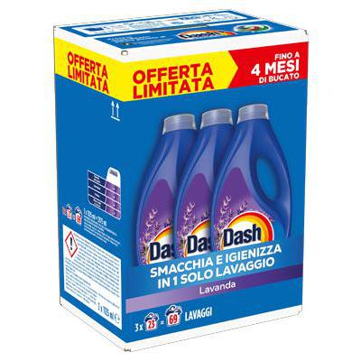 DASH LIQUIDO LAVANDA 3X23 LAVAGGI