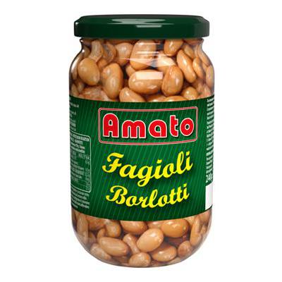 AMATO FAGIOLI BORLOTTI VASO VETRO GR.360