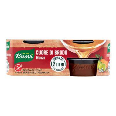 KNORR CUORI BRODO AL MANZO GR.28X4