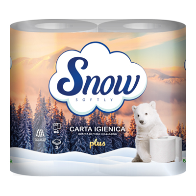 SNOW CARTA IGIENICA 3 VELI X4ROTOLI PLUS