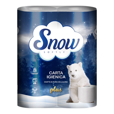 SNOW CARTA IGIENICA 3V X6 PLUS