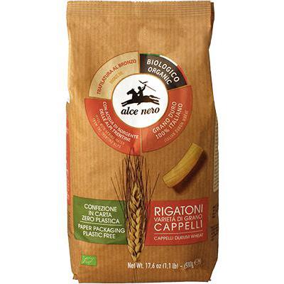 ALCENERO RIGATONI GR.500SEMOLA SENATORE CAPPELLI