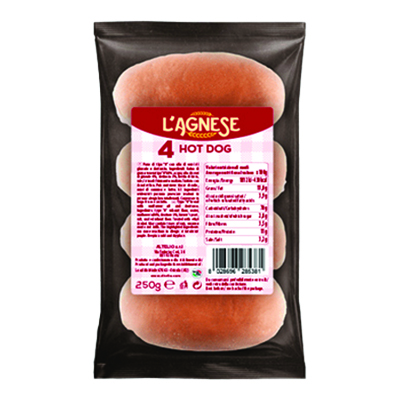 L'AGNESE HOT DOG 4 PEZZI GR250