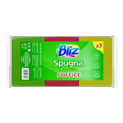 BLIZ SPUGNA 3 PEZZI SOFFICE