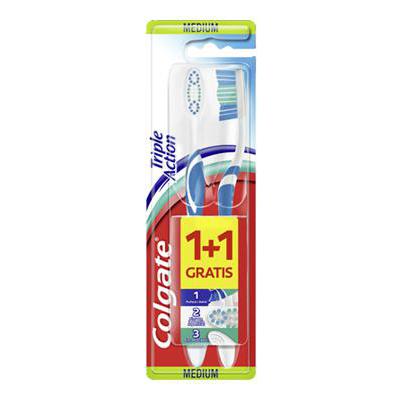 COLGATE SPAZZOLINO TRIPLE ACTION X2 MEDIUM