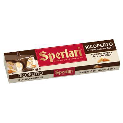 SPERLARI TORRONE TENERO MANDORLA RICOPERTO FONDENTE GR.200