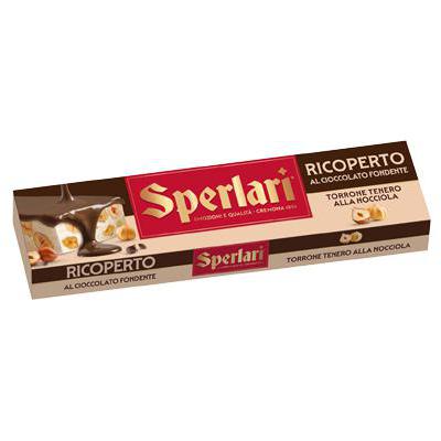 SPERLARI TORRONE TENERO NOCCIOLA RICOPERTO FONDENTE GR.200