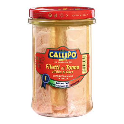 CALLIPO FILETTI TONNO OLIO OLIVA VASO VETRO GR 300