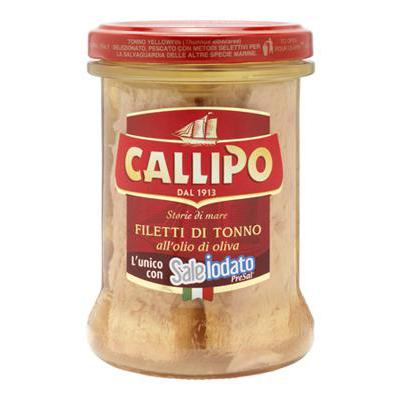 CALLIPO FILETTI TONNO OLIO OLIVA VASO VETRO GR 200