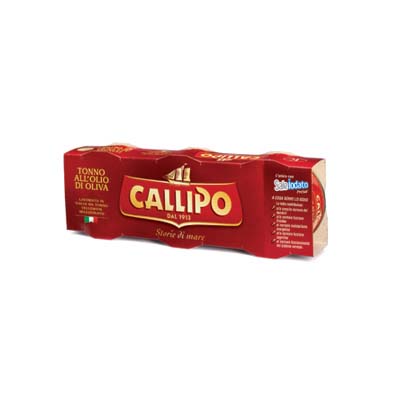 CALLIPO TONNO OLIO DI OLIVA GR.80X3